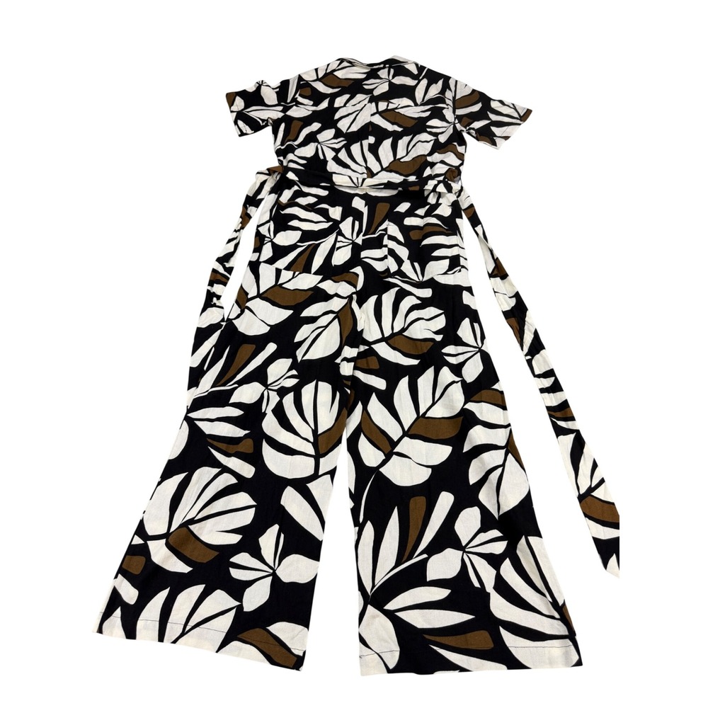 Tabitha Brown x Target Women's Botanical Print Tie-Front Jumpsuit XXS NWT
